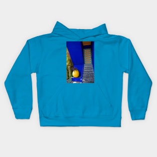 Morocco. Marrakech. The Majorelle Villa & Garden. Detail. Kids Hoodie